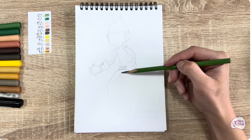 Рисуем Виктор из "герои Энвелла"