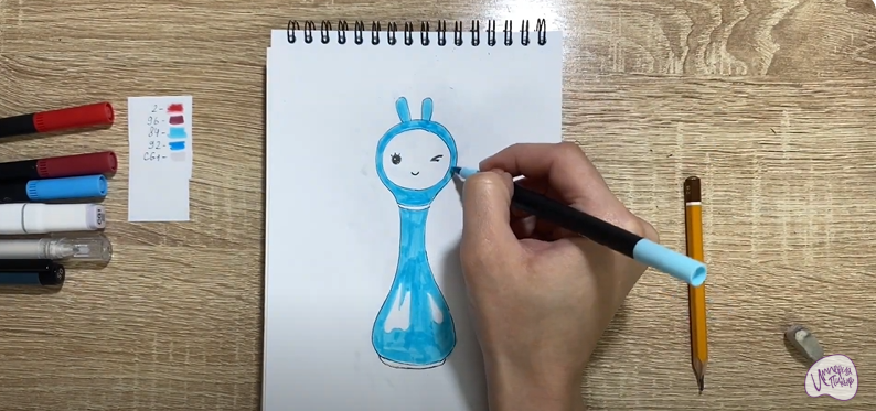 Рисуем Игрушка "Умный зайка"