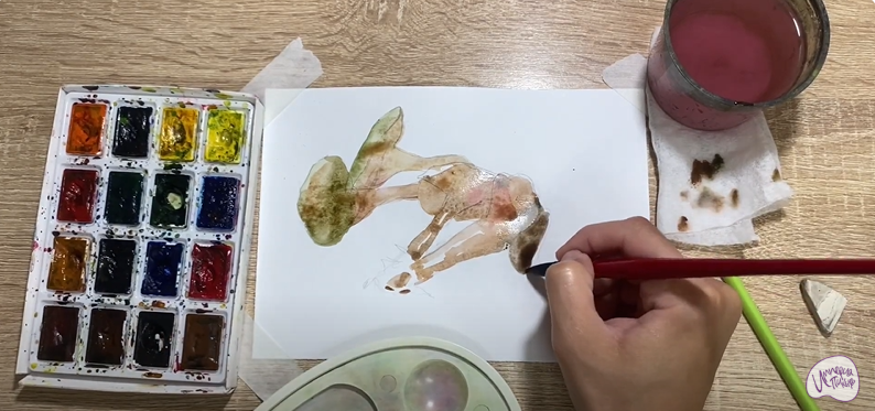 Рисуем Аскокорине торфяная