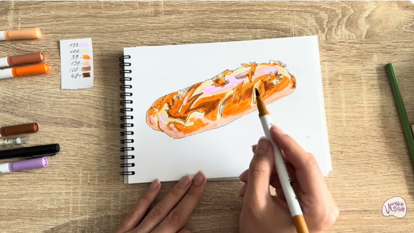 Рисуем Кулебяка