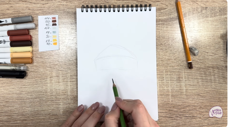 Рисуем Кекс "Зебра"