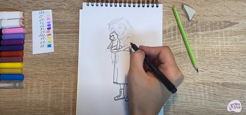 Рисуем Соня из "Царевны"