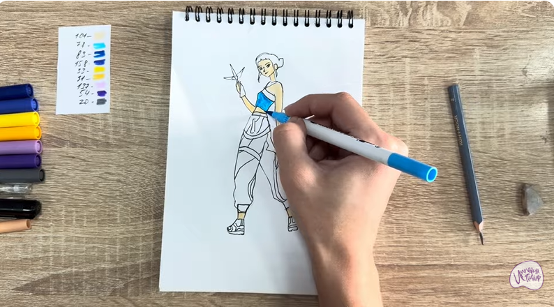 Рисуем Зои из "Кейпоп"