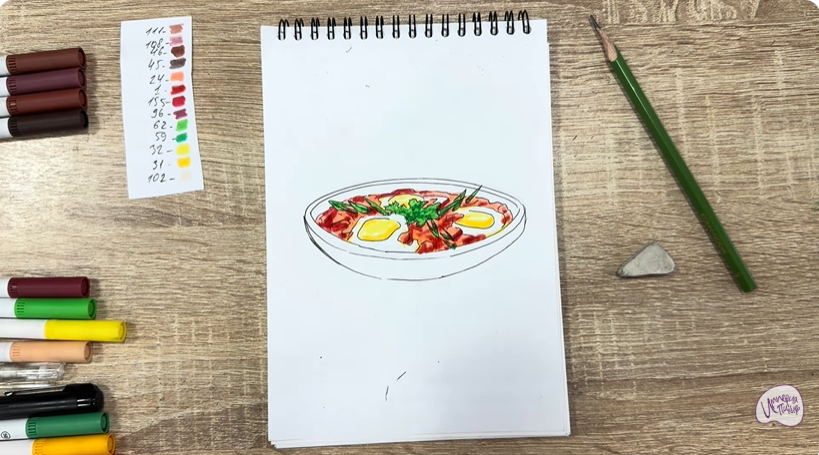 Рисуем Шакшука