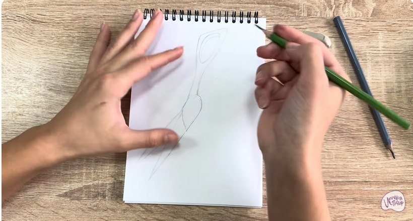 Рисуем Кухонные ножницы