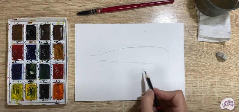 Рисуем Зубатка пёстрая