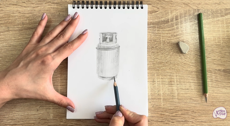 Рисуем Газовый баллон