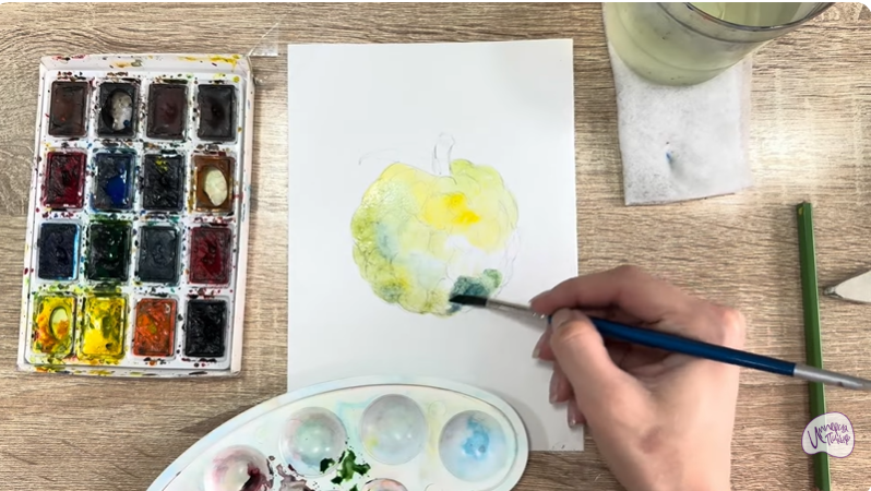 Рисуем Сахарное яблоко