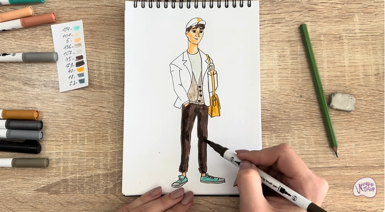 Рисуем Тадаши Хамада из «Города героев»