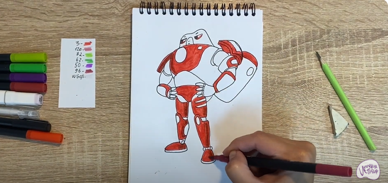 Рисуем Супергерой из "Геройчики"