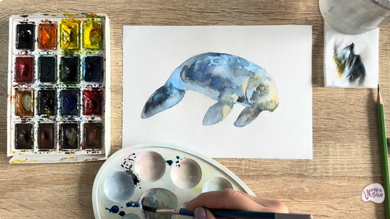 Рисуем Дюгонь