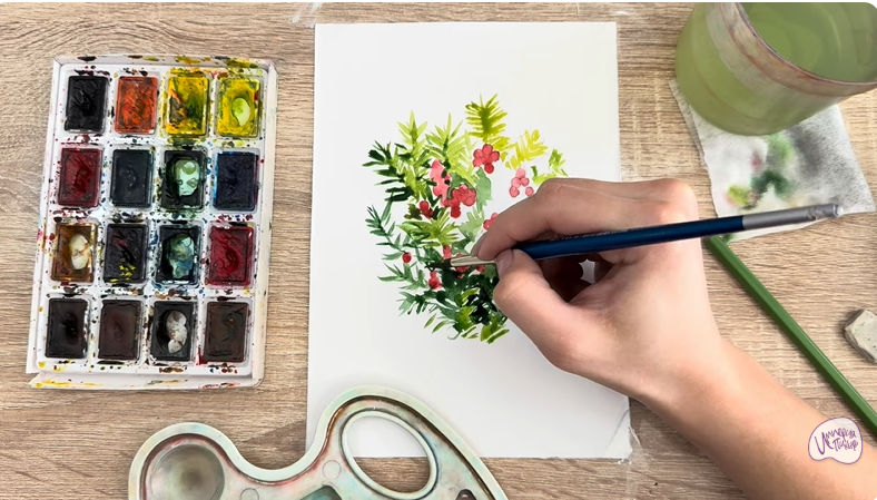 Рисуем Тис ягодный