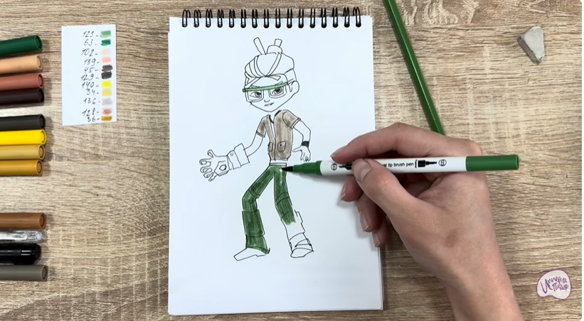 Рисуем Виктор из "герои Энвелла"