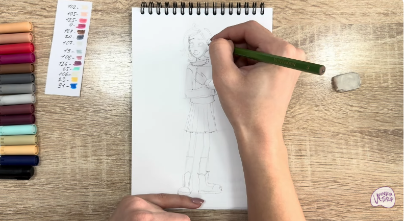 Рисуем Рина Винилион из" Доктор Динозавров"