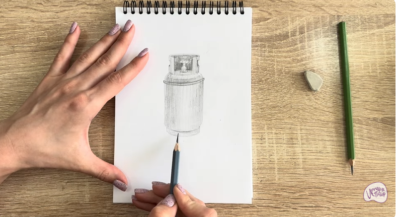 Рисуем Газовый баллон