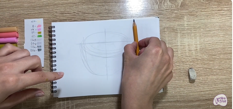 Рисуем Окрошка