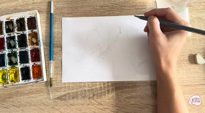 Рисуем Гора Ай-Петри