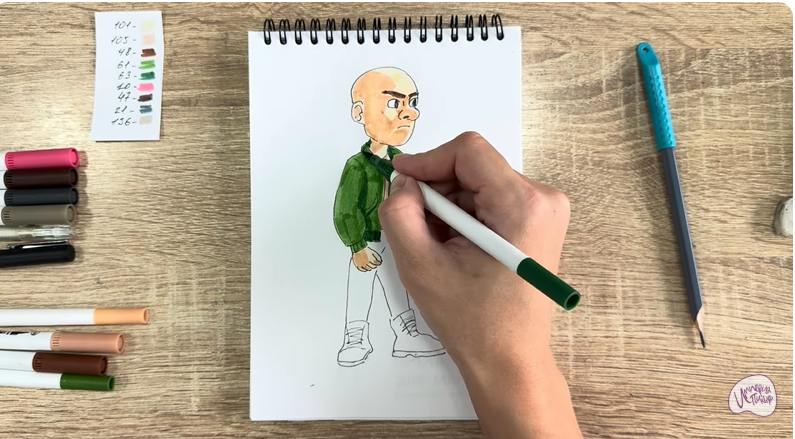 Рисуем Вик из "Побег из будущего"