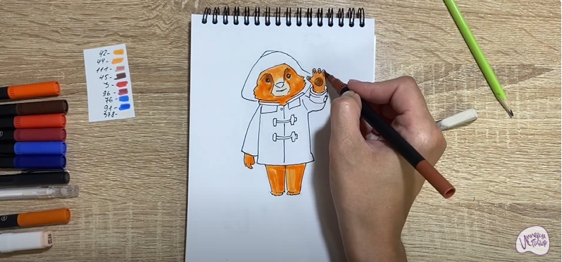 Рисуем Паддингтон