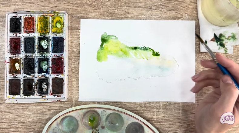 Рисуем Пекинская капуста