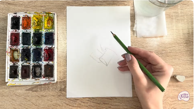 Рисуем Шампиньоны