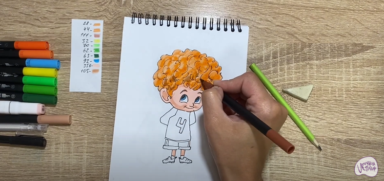 Рисуем Деннис из "Монстры на каникулах"