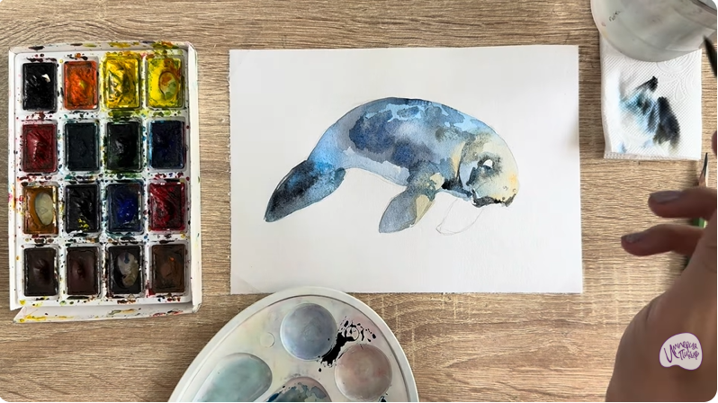 Рисуем Дюгонь