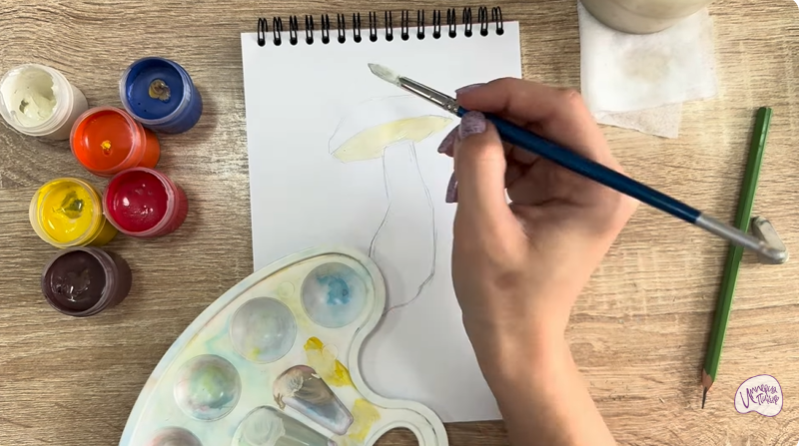 Рисуем Жёлчный гриб