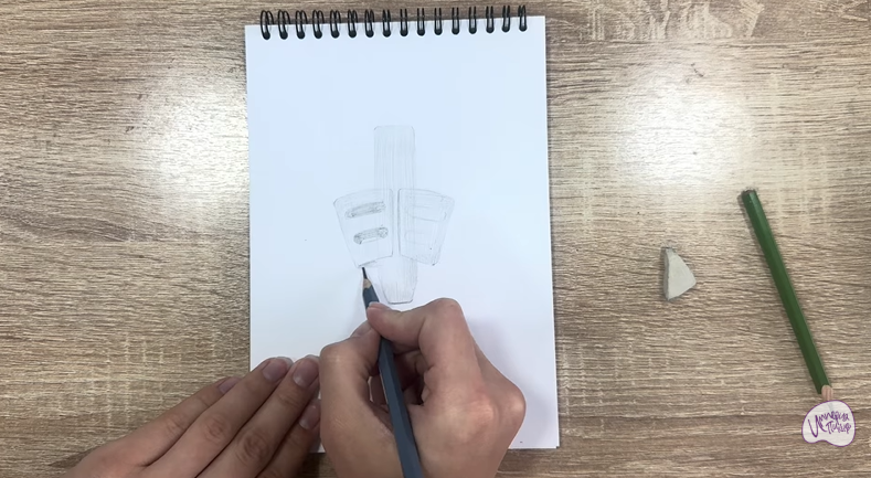 Рисуем Держатель для ручки