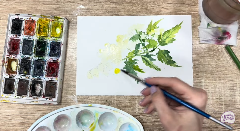 Рисуем Таволга