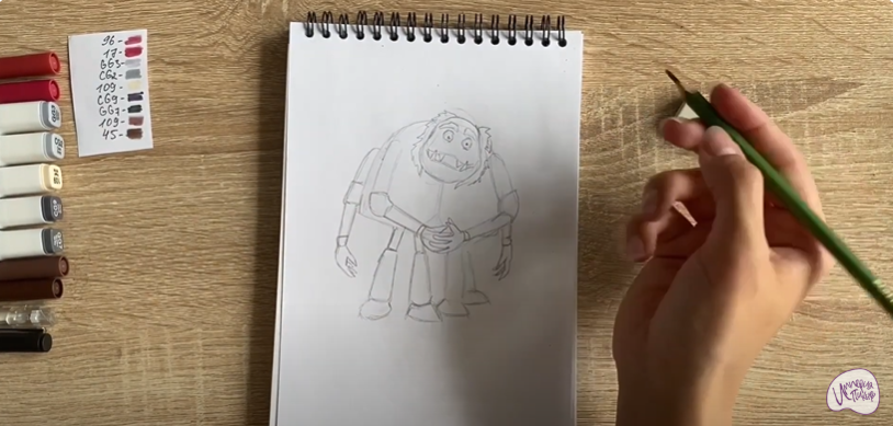 Рисуем Шнюк из "Лунтика"