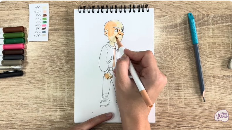 Рисуем Вик из "Побег из будущего"