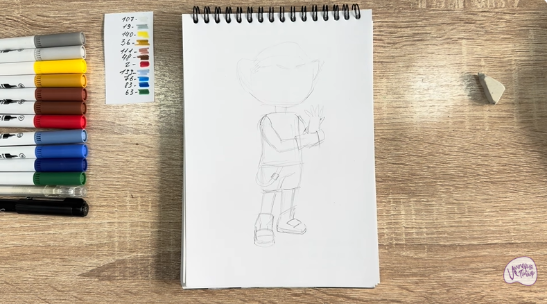 Рисуем Стар Нави из "Джи-Джи Бонд"