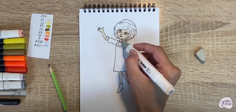 Рисуем Варя из "Царевны"