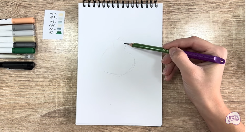 Рисуем Сыр Буратта