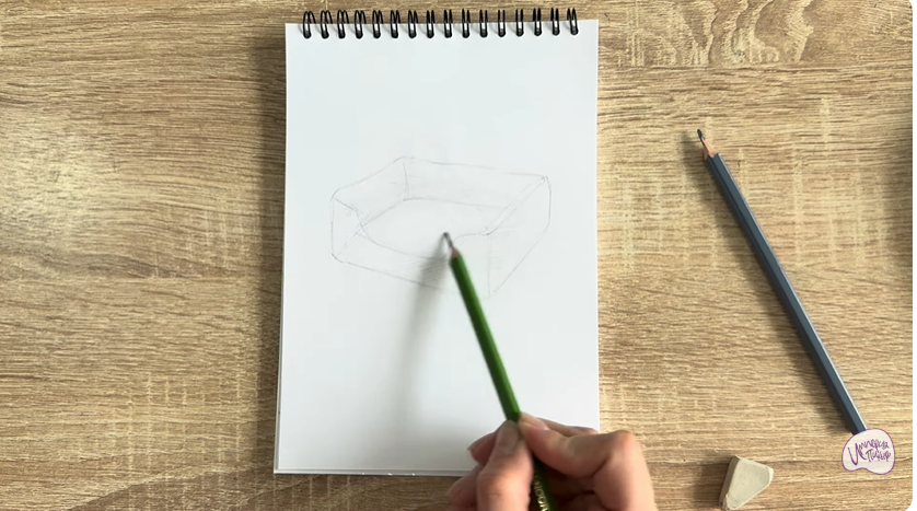 Рисуем Лежанка для кошки