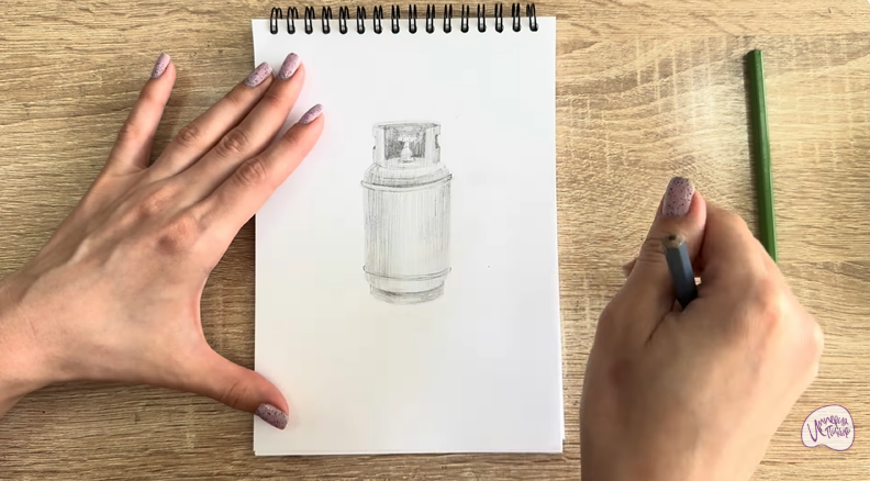 Рисуем Газовый баллон