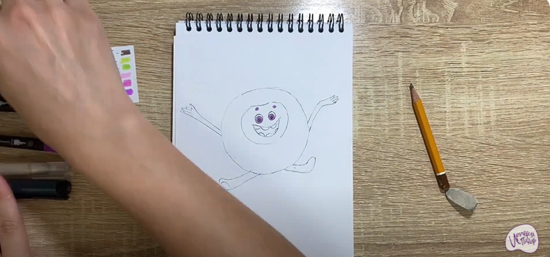 Рисуем Бублик из "Геройчики"
