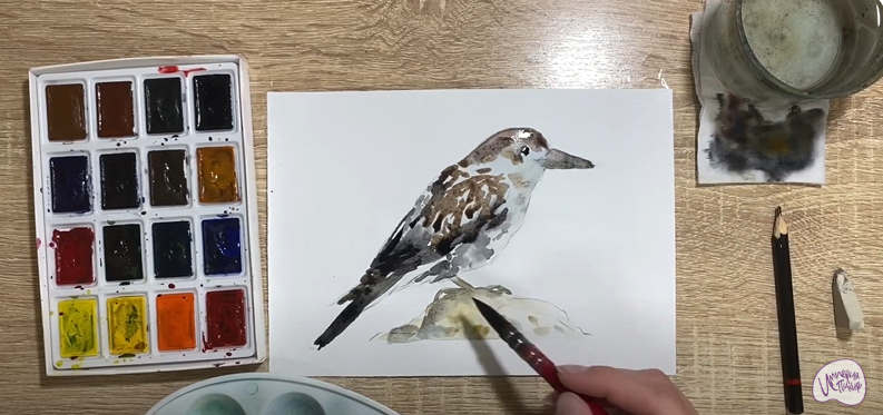 Рисуем Кедровка
