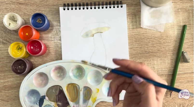 Рисуем Жёлчный гриб