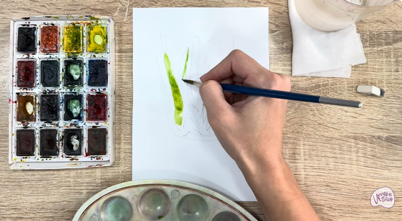 Рисуем Аир болотный