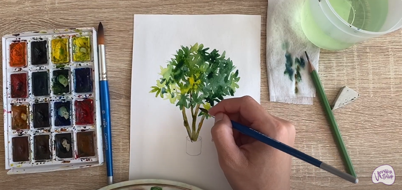 Рисуем Бересклет