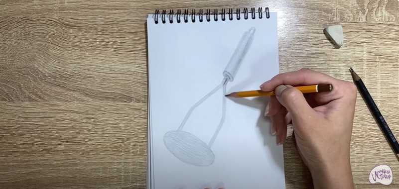 Рисуем Пресс для картофеля