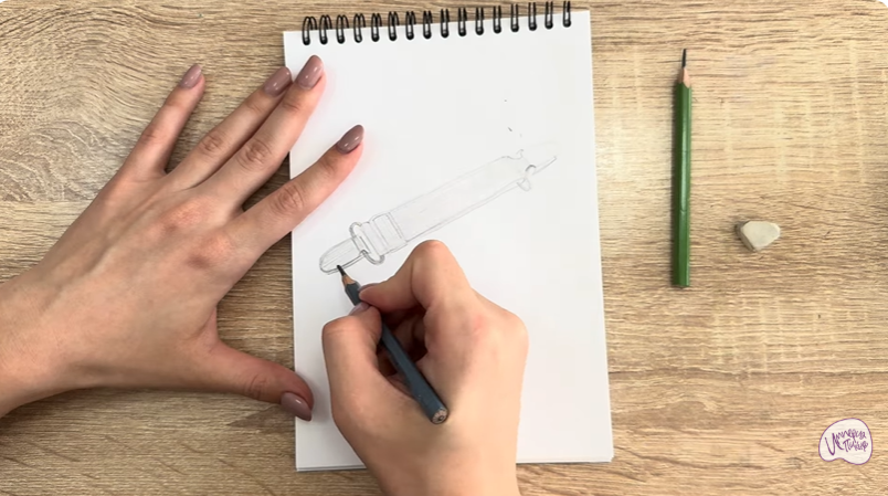 Рисуем Держатель для простыни