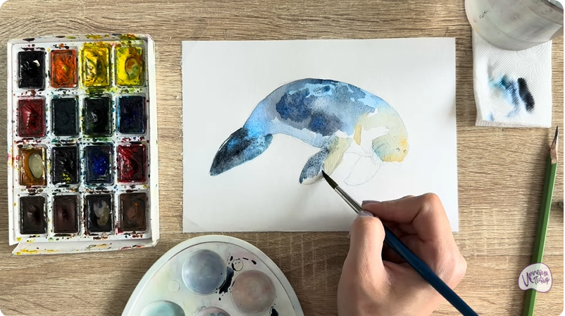 Рисуем Дюгонь