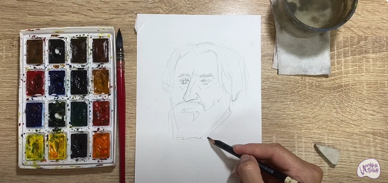 Рисуем Иван Сергеевич Тургенев