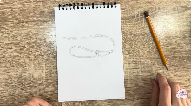 Рисуем Застежка-шнур