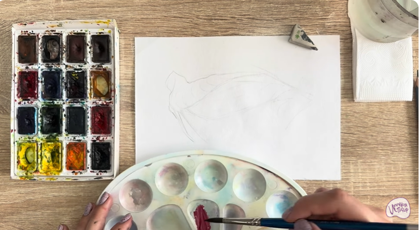 Рисуем Жабры рыбы