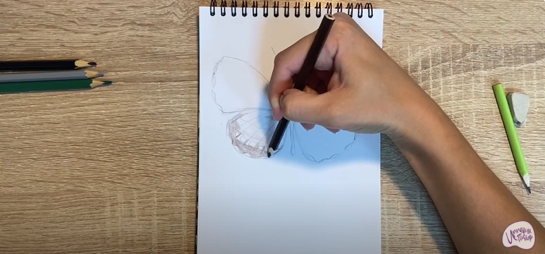 Рисуем Пеструшка Сапфо