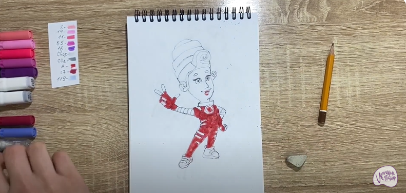 Рисуем Мася из "Фиксиков"